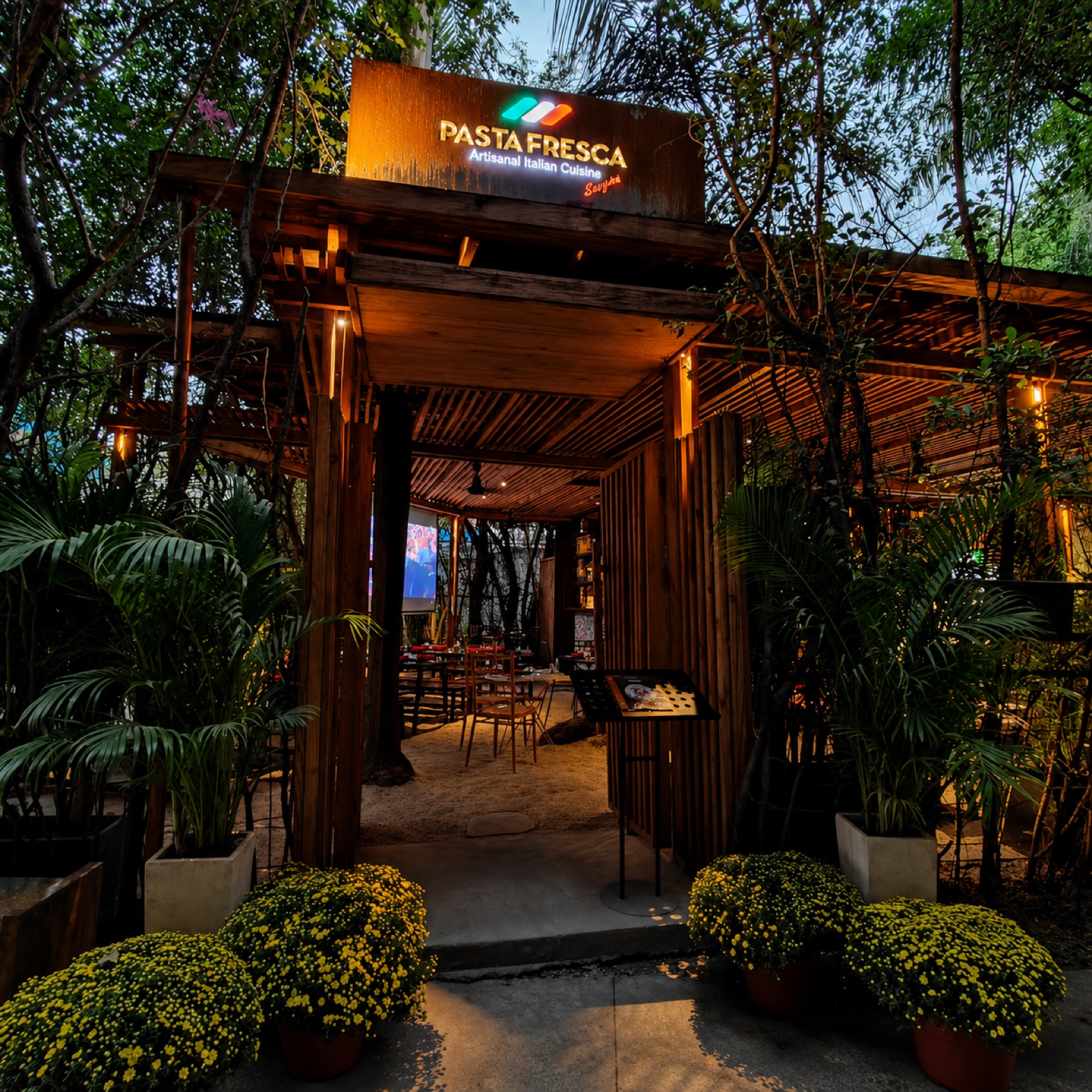 Pasta Fresca Thao Dien restaurant atmosphere