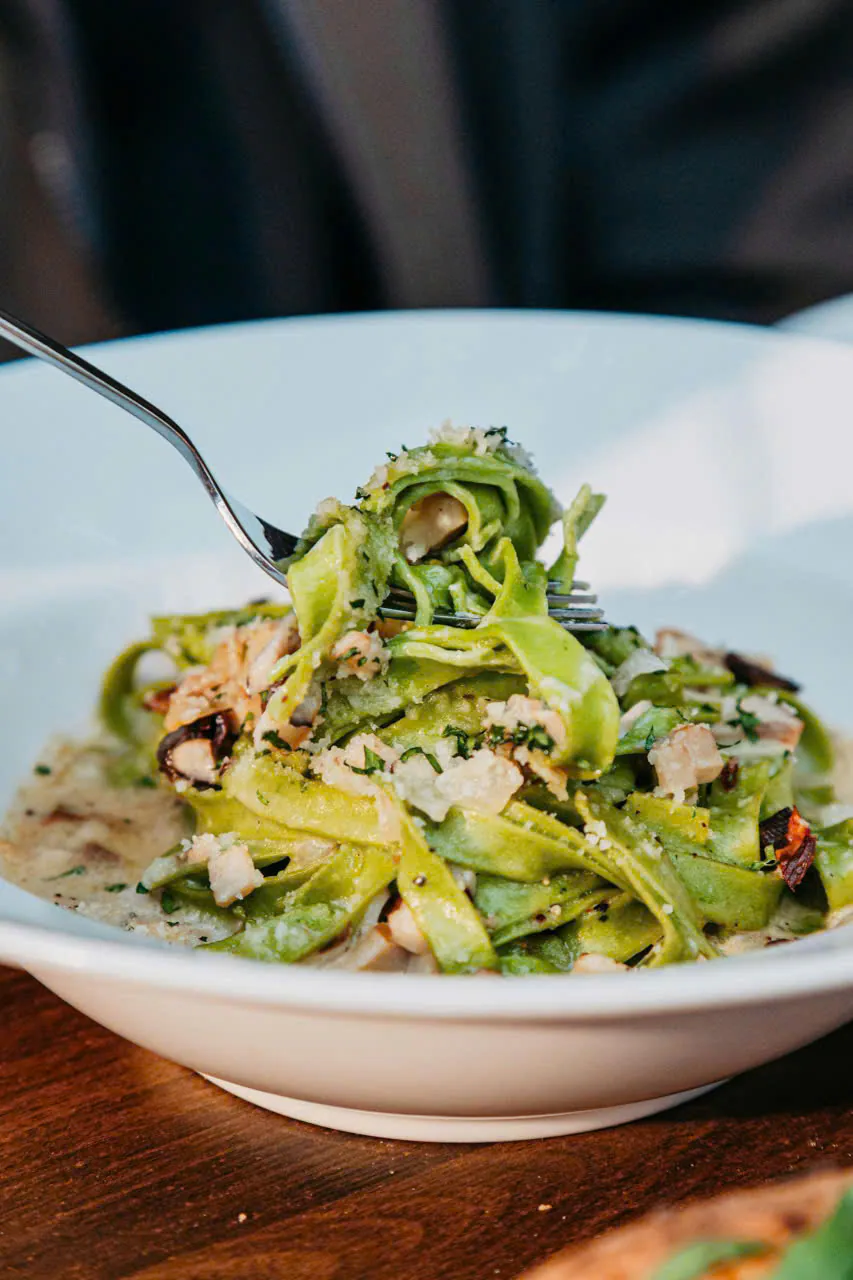 Tagliatelle with mushrooms