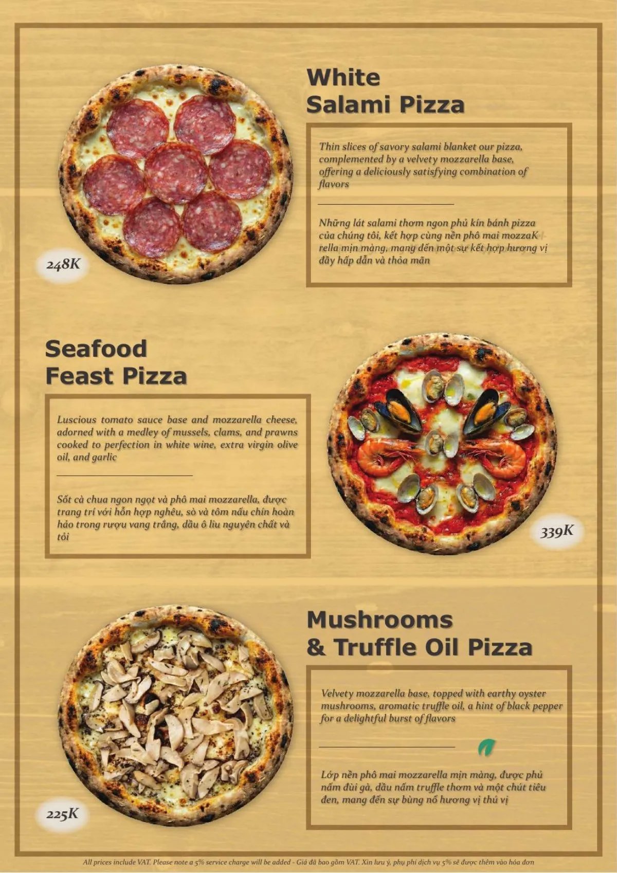 Pizzas, page 2