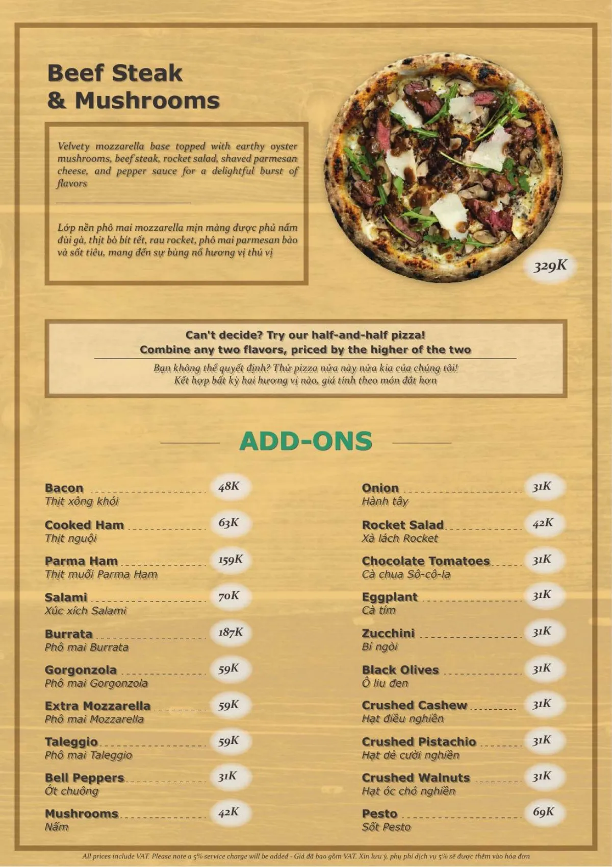 Pizzas, page 5