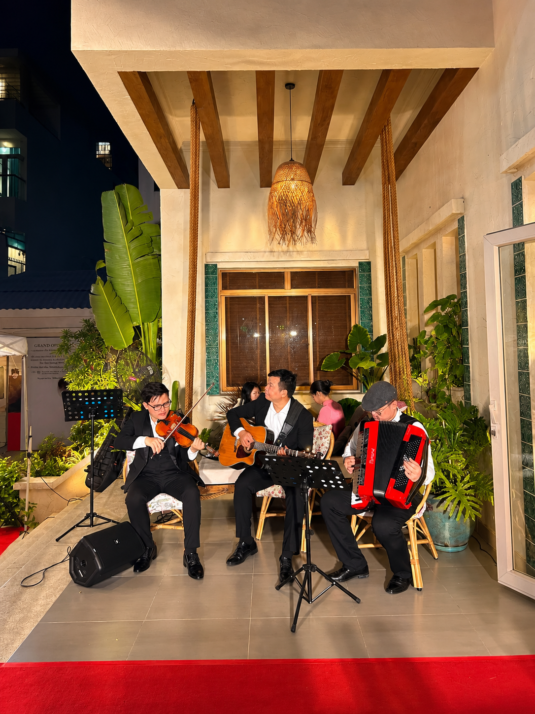 An event space with live music